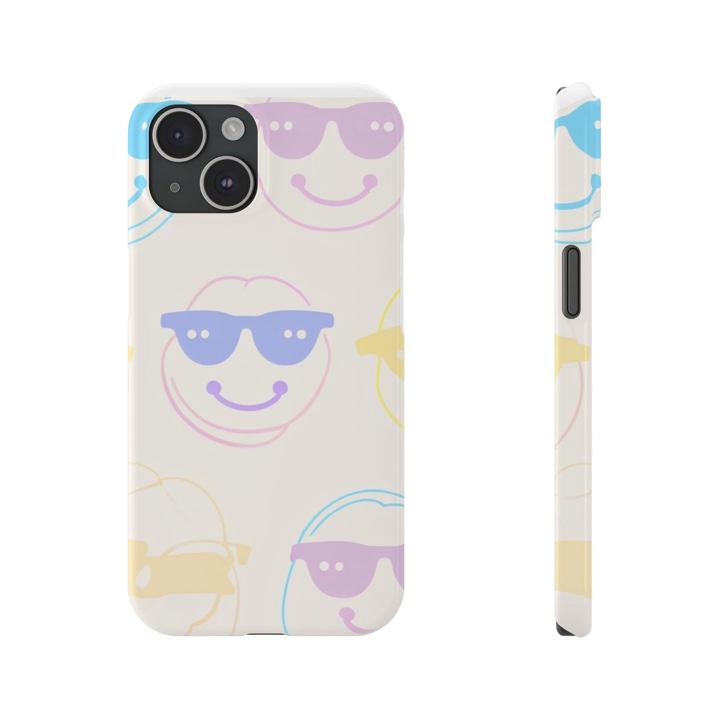 Playful Smile Slim Phone Cases | Cute Phone Cover, Summer Vibes, Gift for Friends, Trendy Accessory, Fun Design