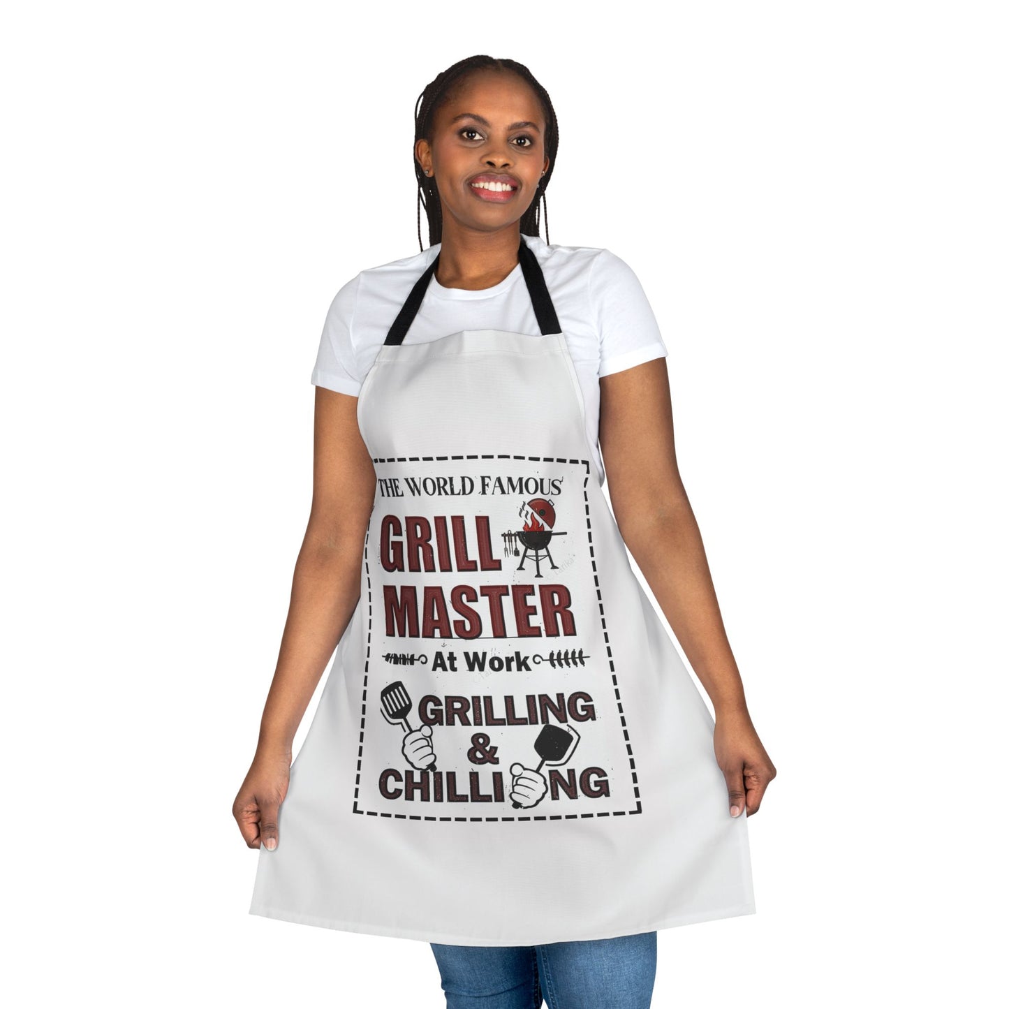 Grill Master Apron - Perfect Gift for BBQ Lovers, Cooking, Grilling, Father's Day, Birthday