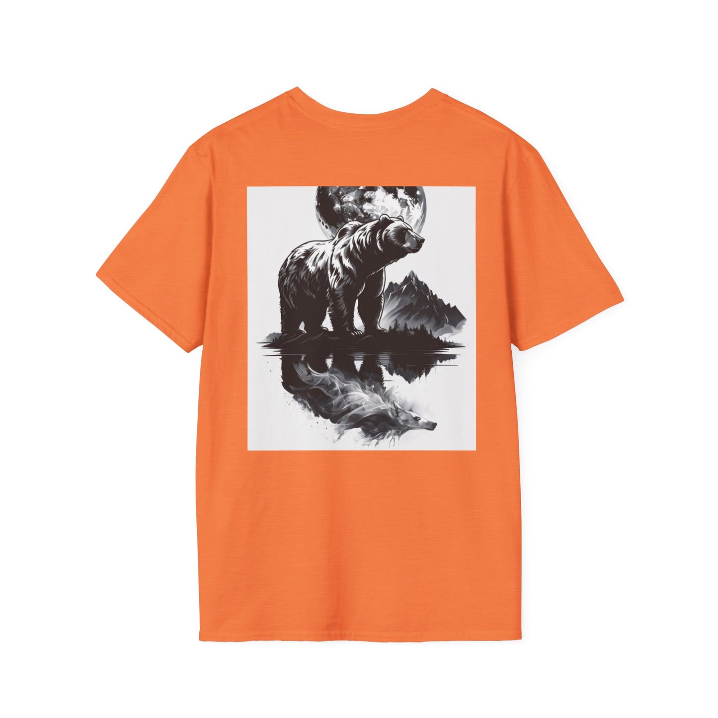 Moonlit Bear Unisex T-Shirt | Nature Lover Gift, Wildlife Tee, Outdoor Adventure Shirt, Graphic Apparel, Eco-Friendly Fashion