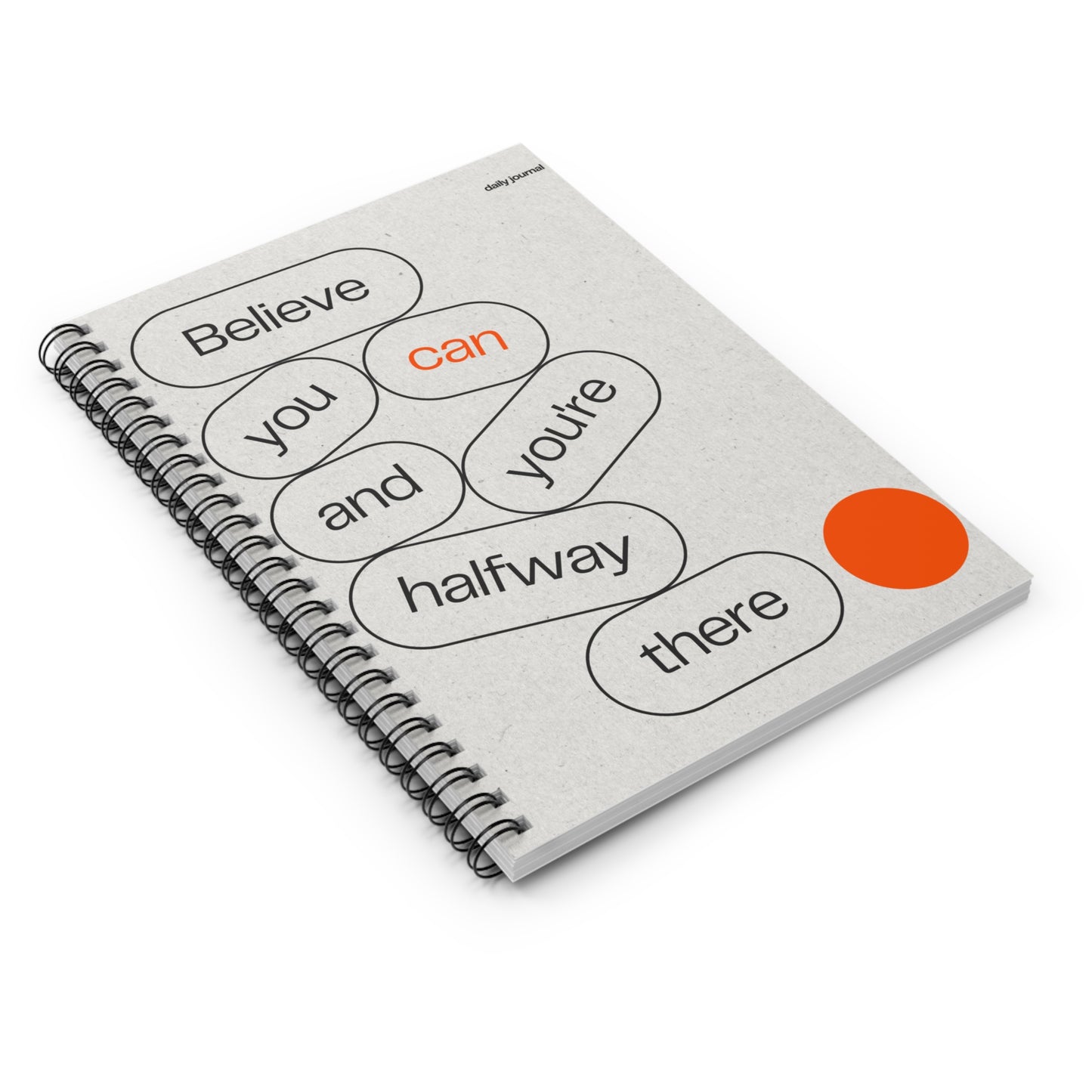 Motivational Spiral Notebook - Daily Journal, Goal Setting, Inspirational Gift,