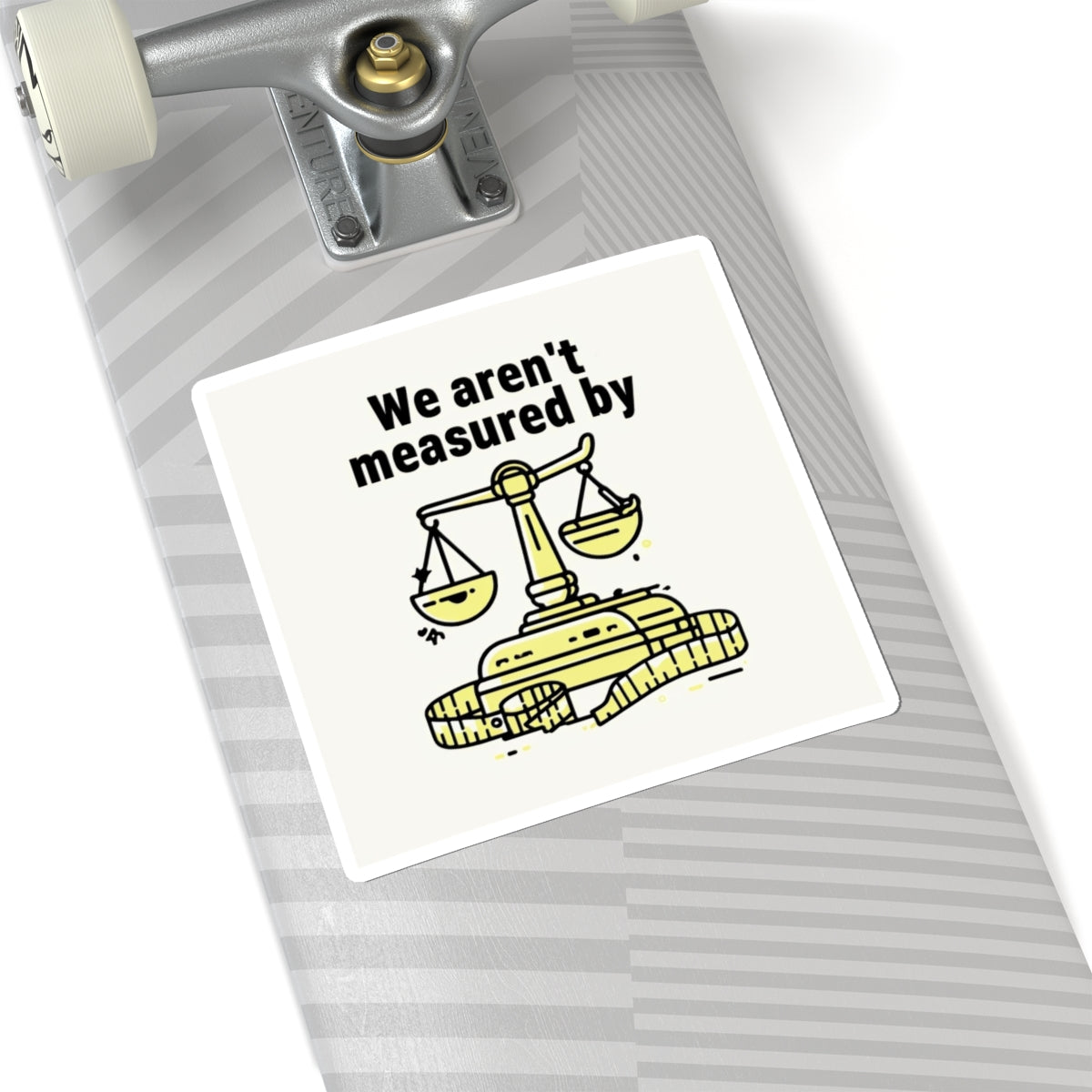Measuring Up Kiss-Cut Stickers | Inspirational Quotes, Laptop Decor, Journal Decor, Gift for Law Students, Motivational Art