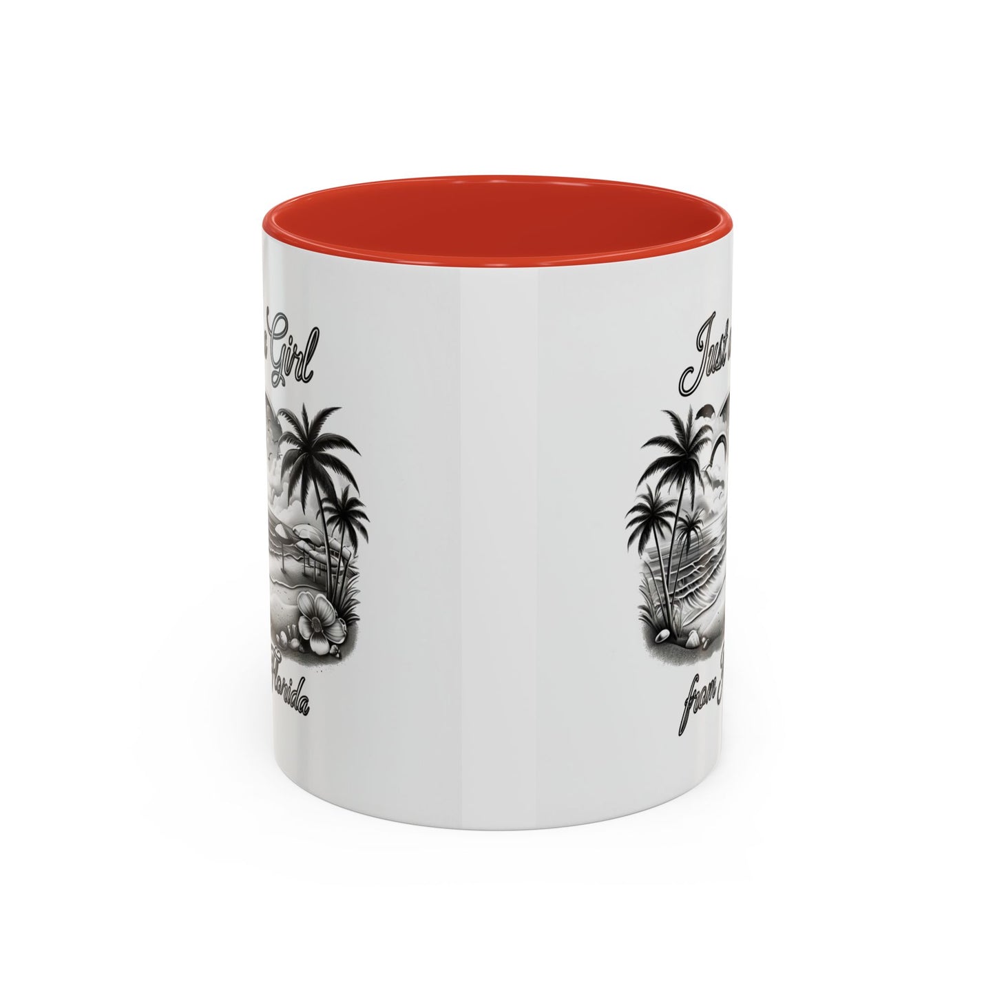 Florida Vibes Coffee Mug, Just a Girl from Florida Gift, Tropical Beach Mug, Souvenir Coffee Cup, Summery Drinkware