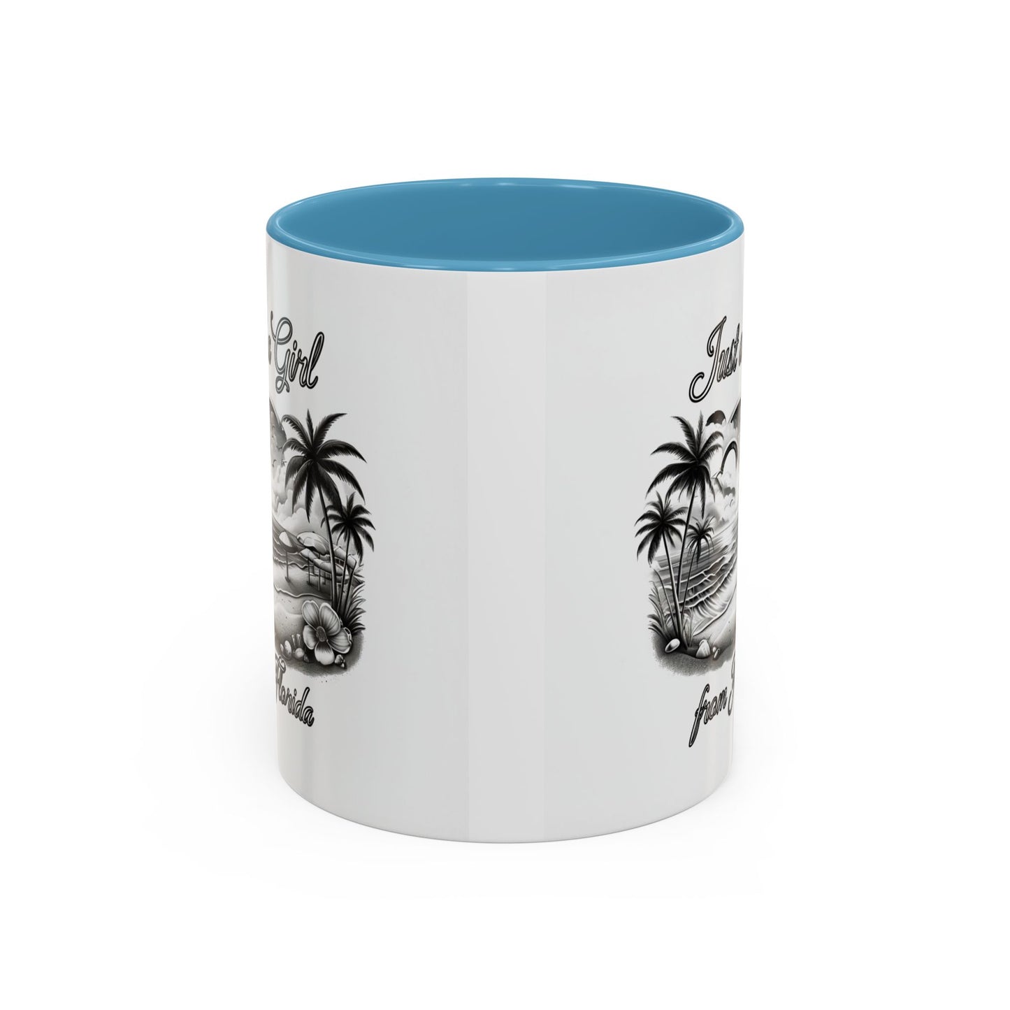 Florida Vibes Coffee Mug, Just a Girl from Florida Gift, Tropical Beach Mug, Souvenir Coffee Cup, Summery Drinkware