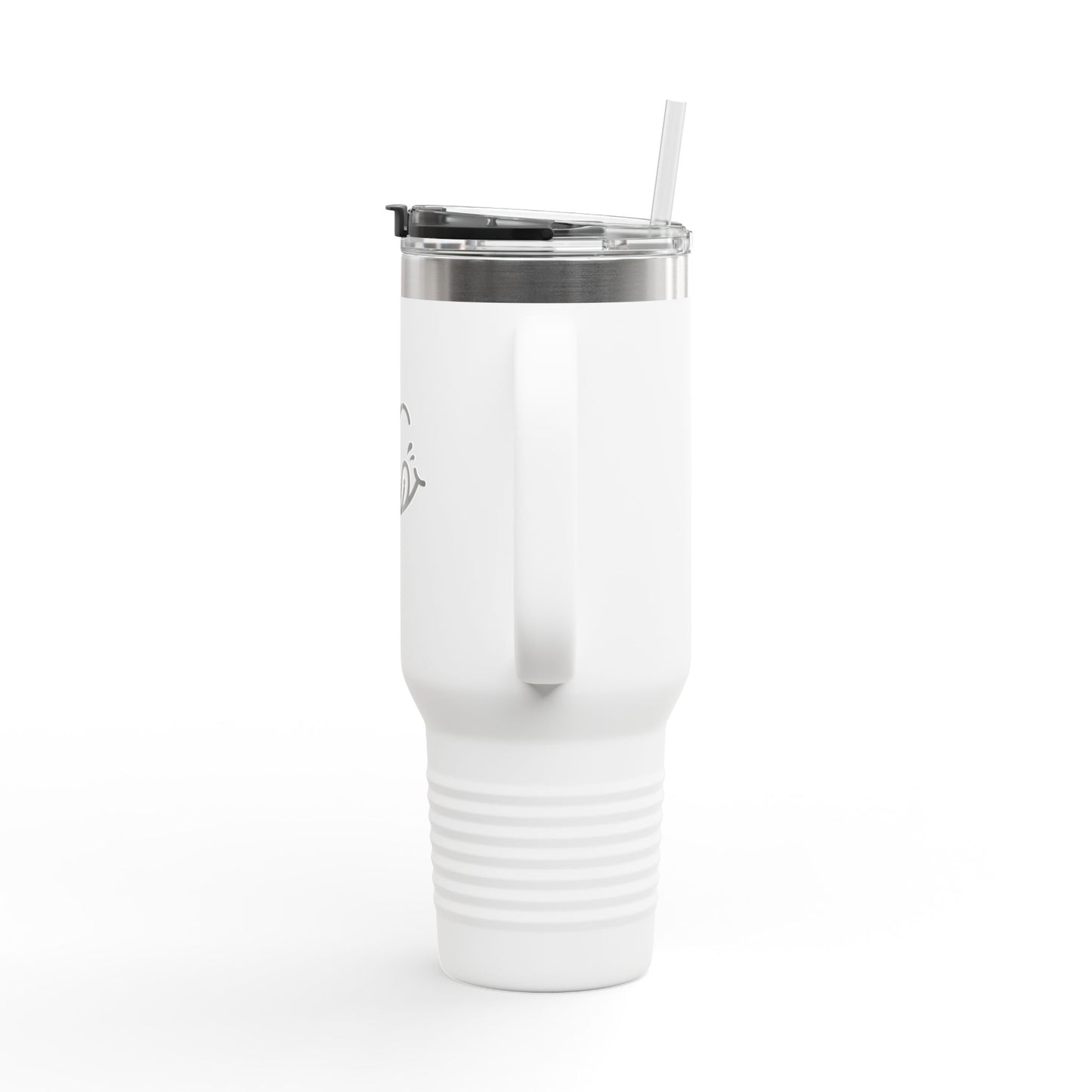 Smiley Insulated Travel Mug, 40oz | Perfect for Coffee Lovers, Camping, Road Trips, Gifts, Happy Vibes