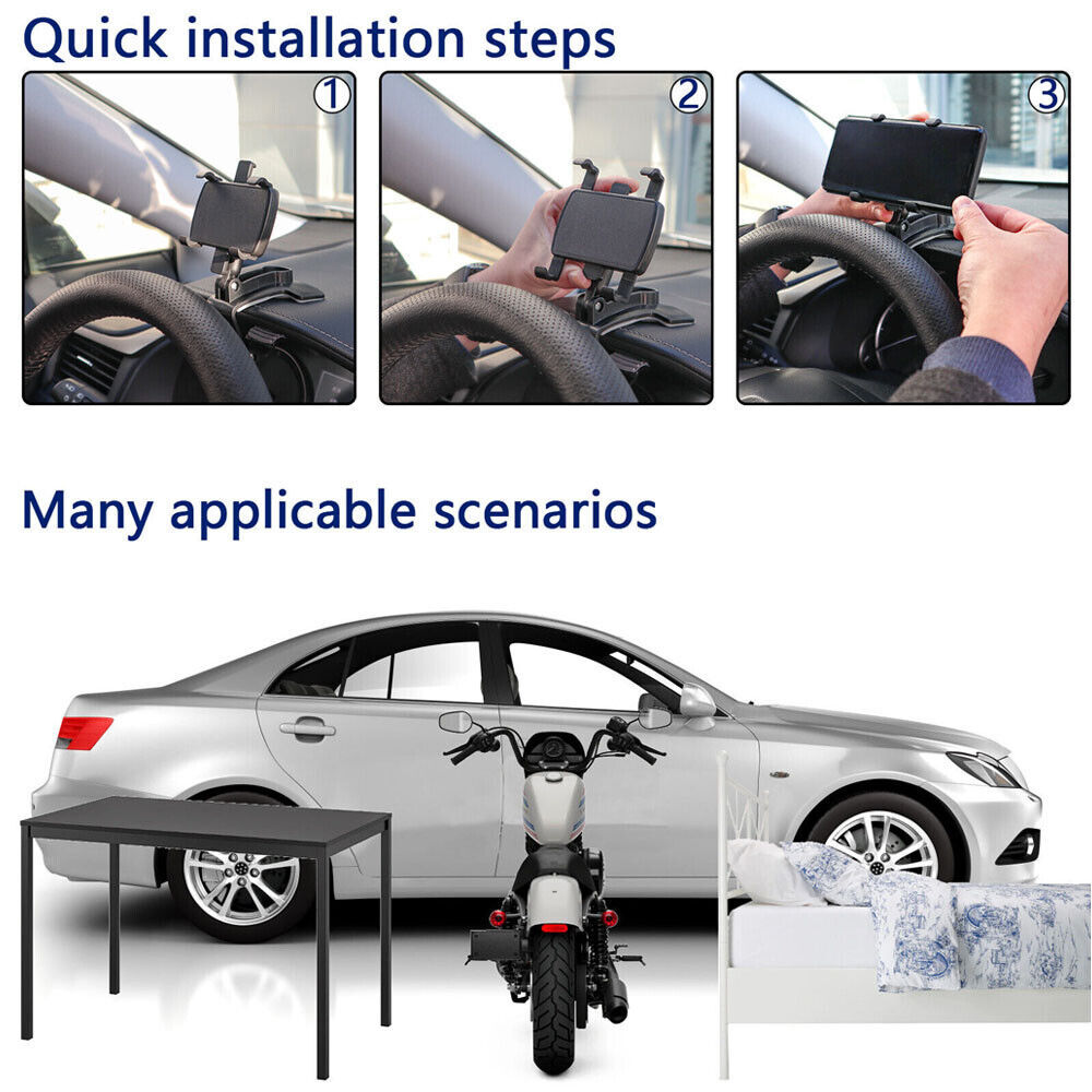 GPS Universal Clip-On Dashboard Phone Car Phone Holder Mounting Bracket