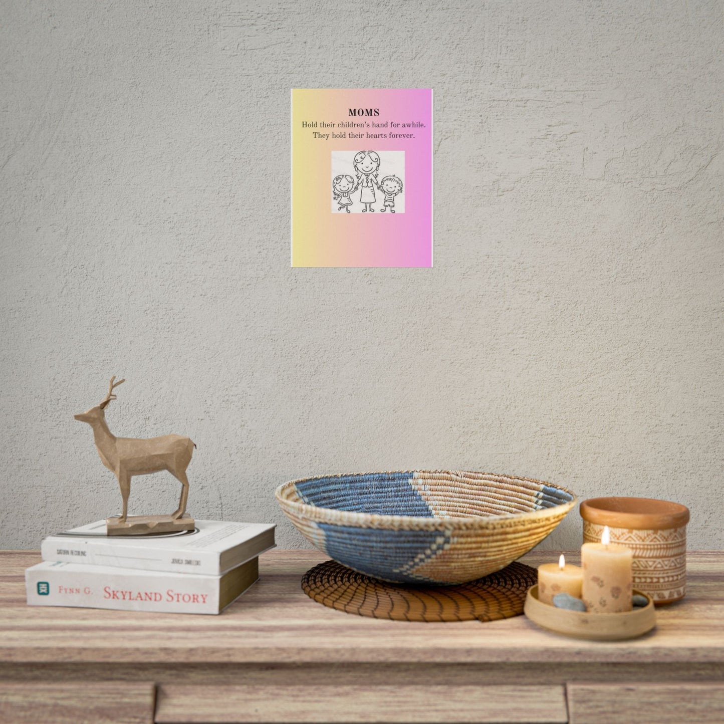 Heartwarming Mom Rolled Poster - Perfect Gift for Mother's Day and Family Celebrations
