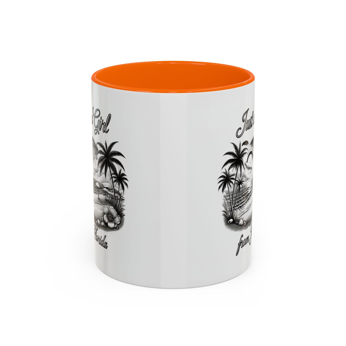 Florida Vibes Coffee Mug, Just a Girl from Florida Gift, Tropical Beach Mug, Souvenir Coffee Cup, Summery Drinkware