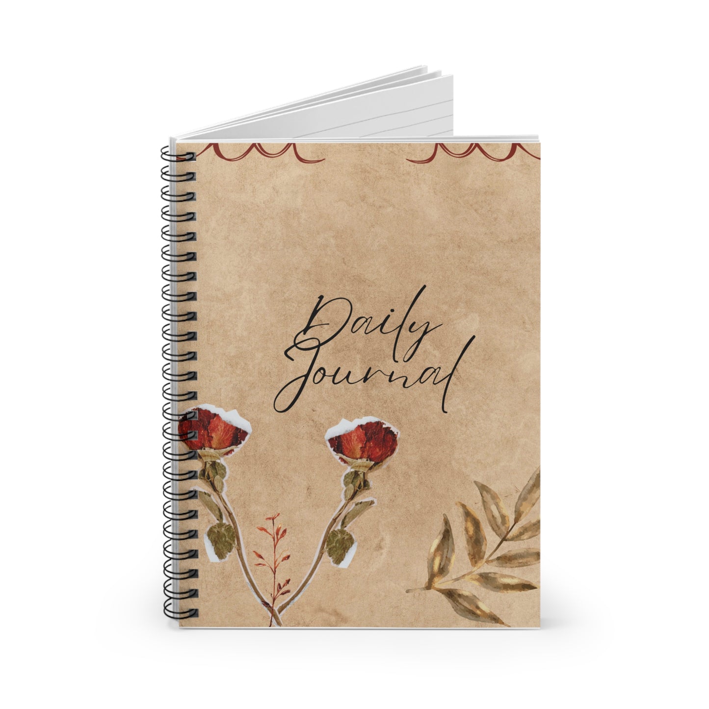 Floral Daily Journal Notebook | Bullet Journal, Writing Diary, Gift for
