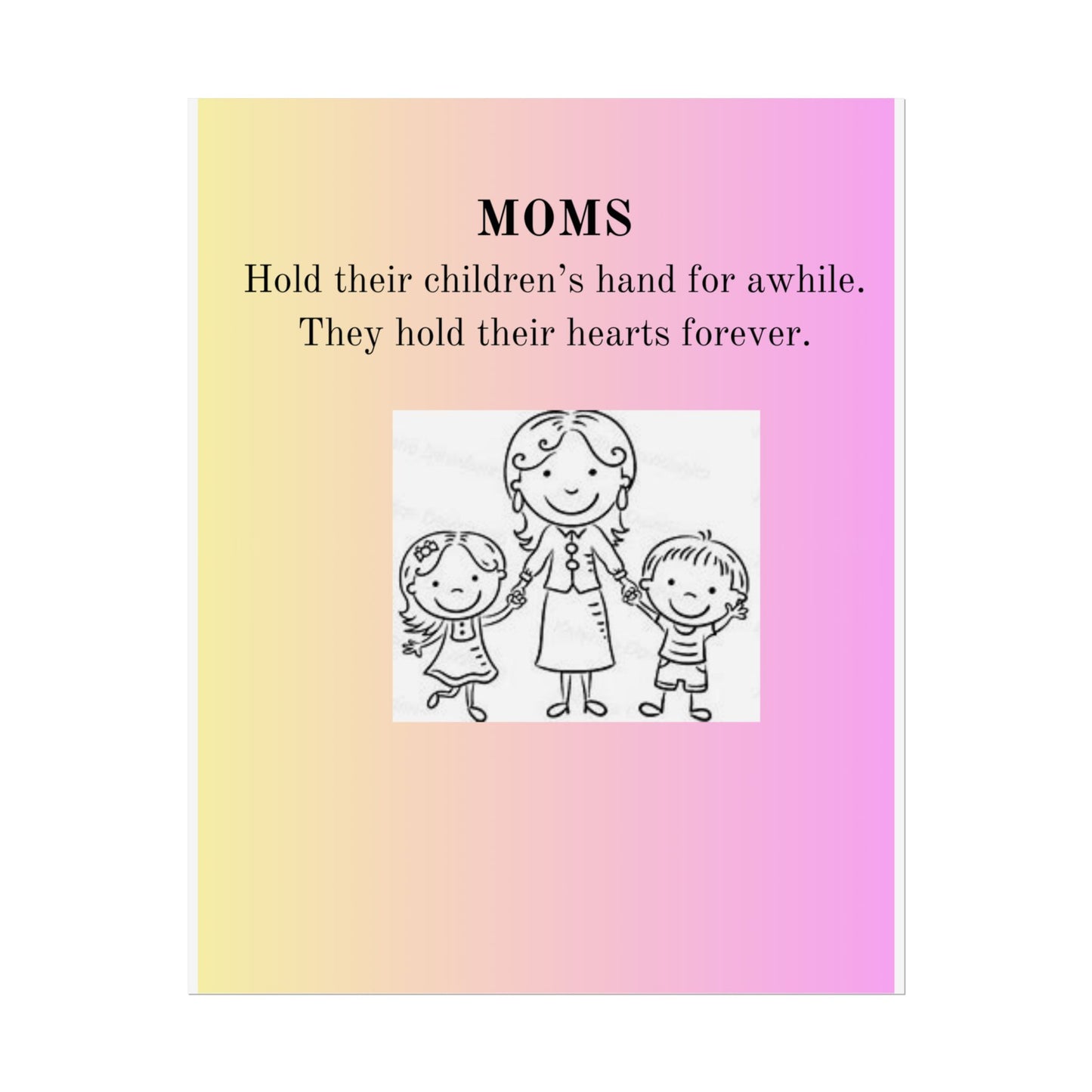 Heartwarming Mom Rolled Poster - Perfect Gift for Mother's Day and Family Celebrations