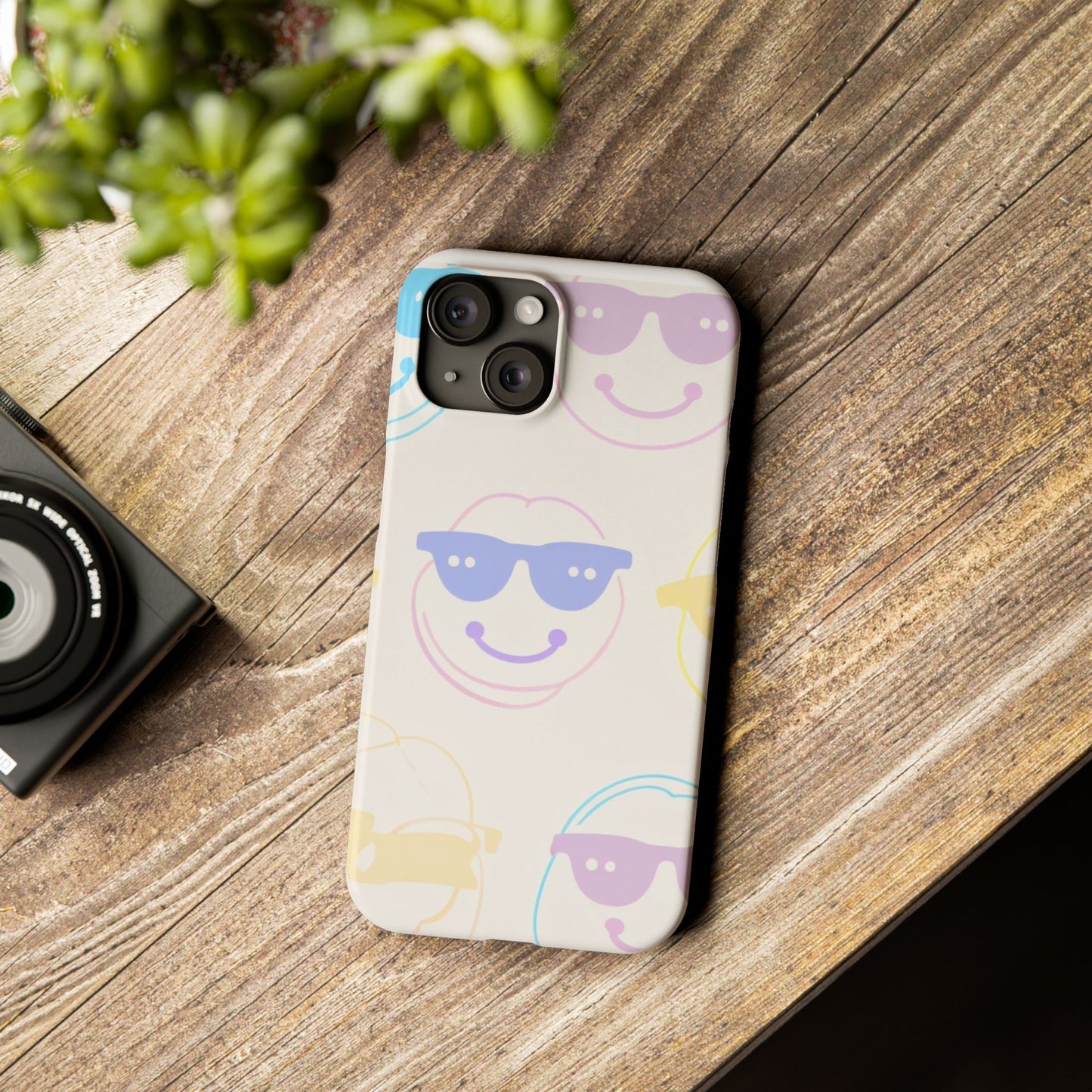 Playful Smile Slim Phone Cases | Cute Phone Cover, Summer Vibes, Gift for Friends, Trendy Accessory, Fun Design