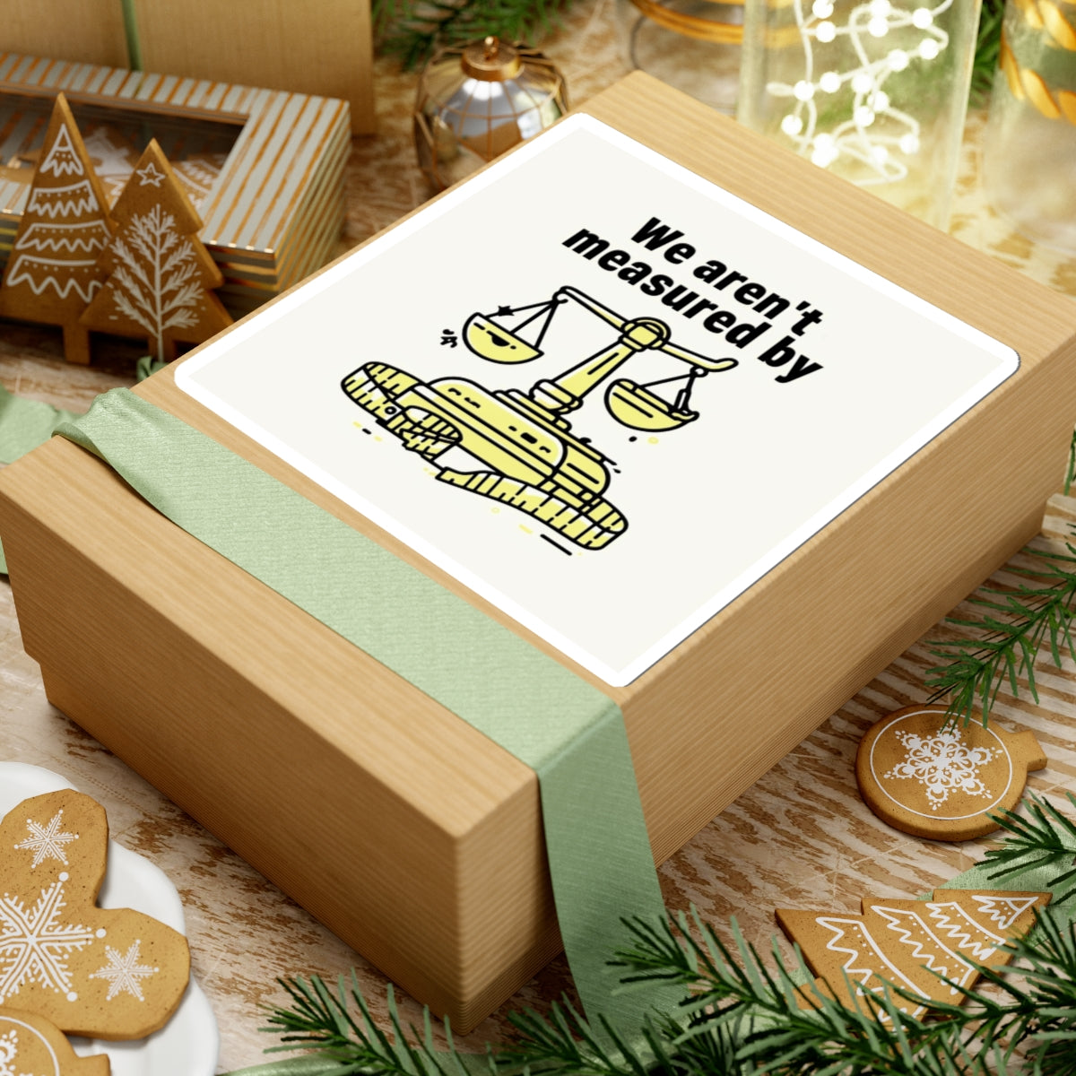 Measuring Up Kiss-Cut Stickers | Inspirational Quotes, Laptop Decor, Journal Decor, Gift for Law Students, Motivational Art