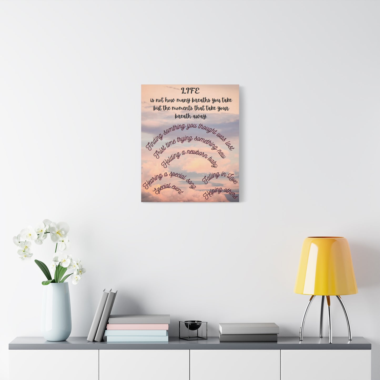 Inspirational Canvas Art - Life Moments