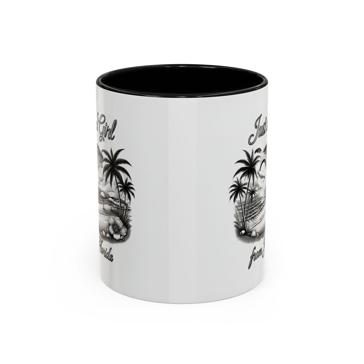 Florida Vibes Coffee Mug, Just a Girl from Florida Gift, Tropical Beach Mug, Souvenir Coffee Cup, Summery Drinkware