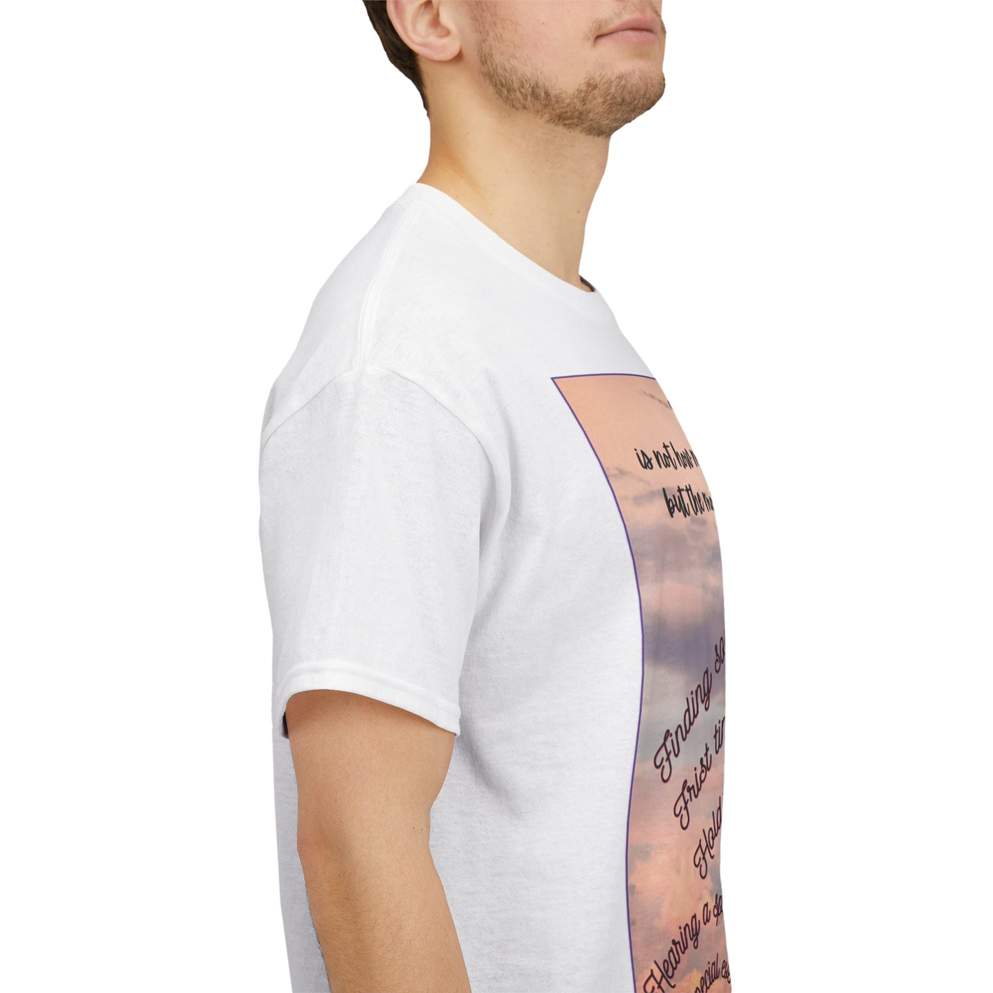 Inspirational Life Quote Unisex Heavy Cotton Tee (Life is not how many breaths you take, but the moments that take your breath away)