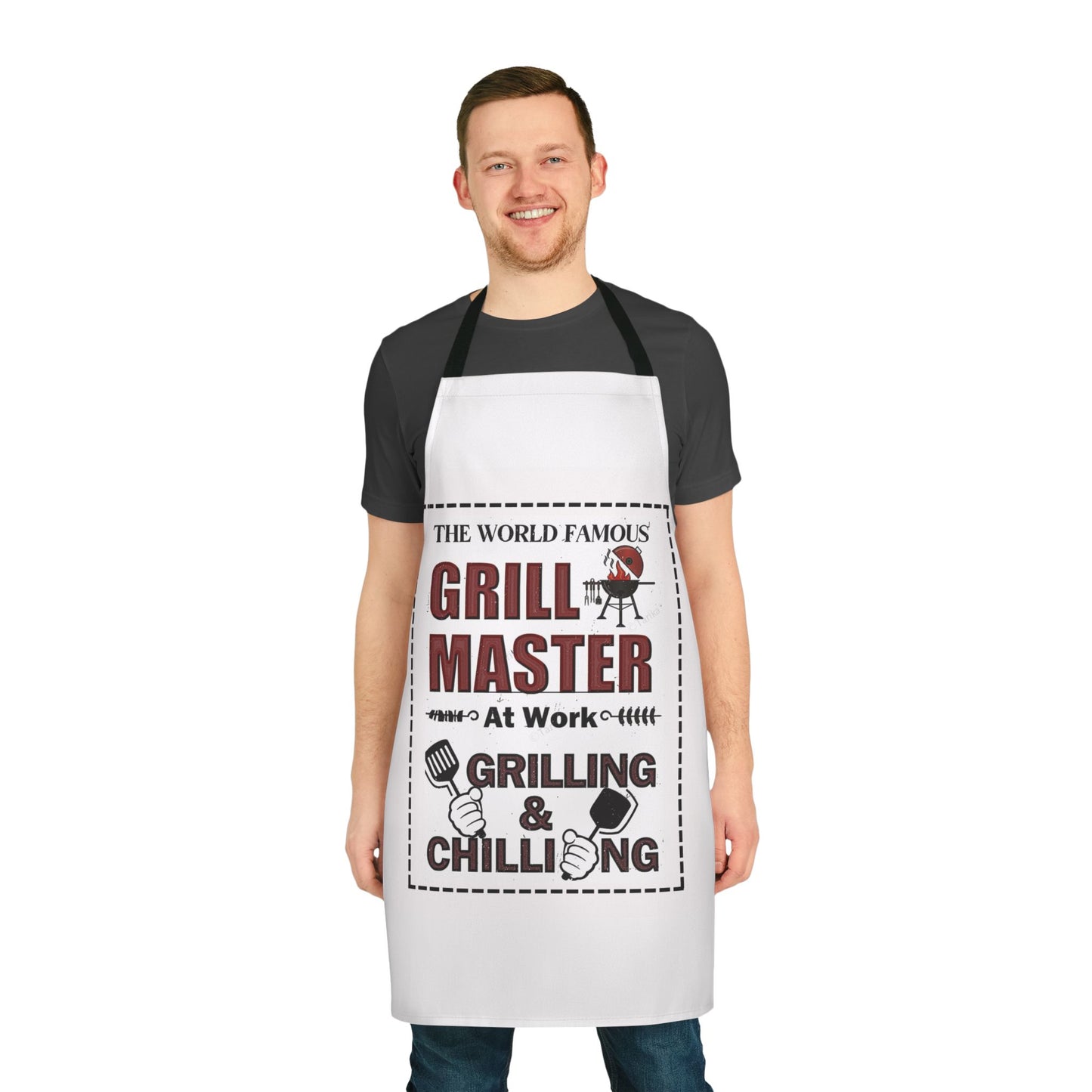 Grill Master Apron - Perfect Gift for BBQ Lovers, Cooking, Grilling, Father's Day, Birthday