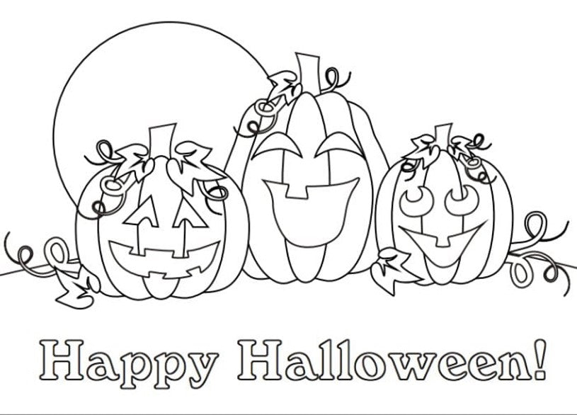 Halloween Coloring Book - This is a digital product