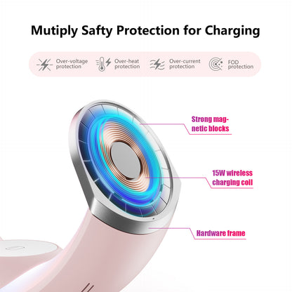 4-in-1 Crescent Magnetic Wireless Charger Stand For Multiple Devices NO Plug