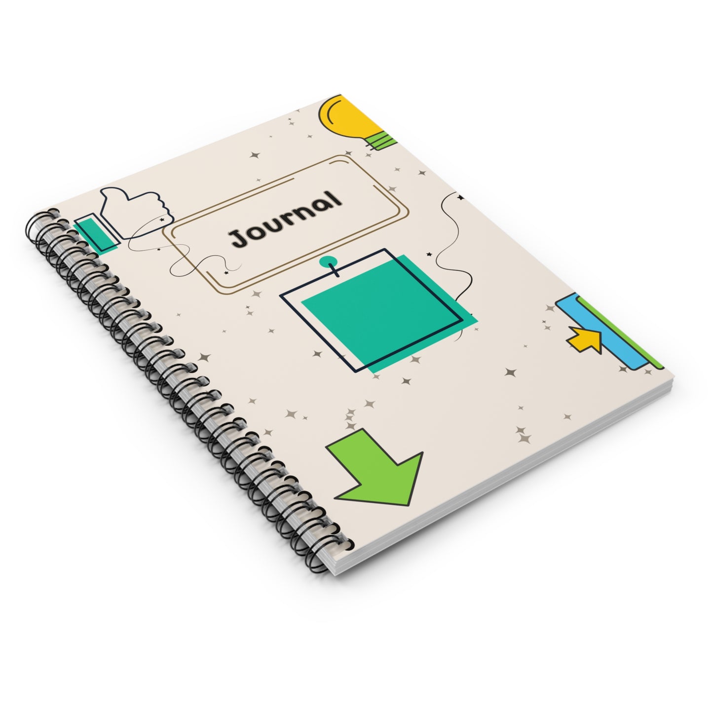 Colorful Spiral Notebook - Journal for Creativity, Writing, Note Taking, School