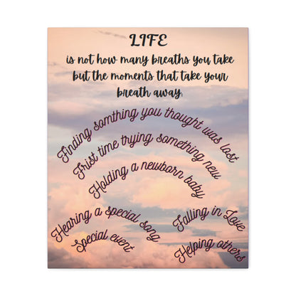 Inspirational Canvas Art - Life Moments