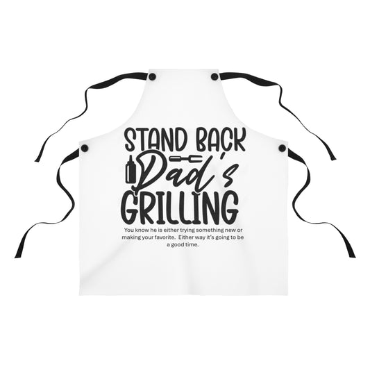 Dad's Grilling Apron, Funny Gift for Dad, BBQ Apron, Cooking Gift, Father's Day, Kitchen Accessory