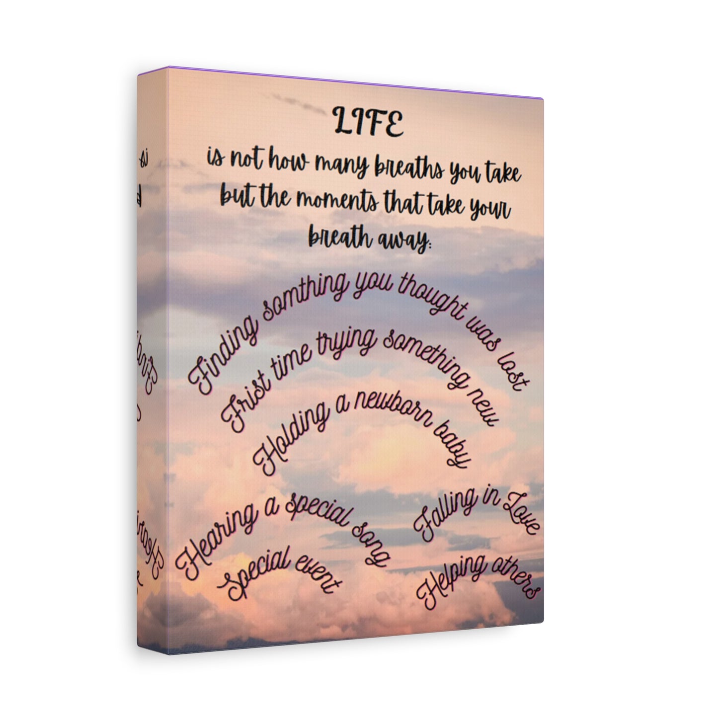 Inspirational Canvas Art - Life Moments
