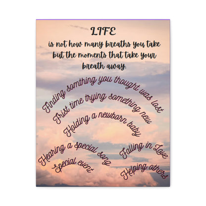 Inspirational Canvas Art - Life Moments