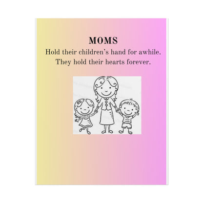 Heartwarming Mom Rolled Poster - Perfect Gift for Mother's Day and Family Celebrations