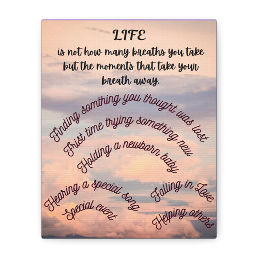 Inspirational Canvas Art - Life Moments