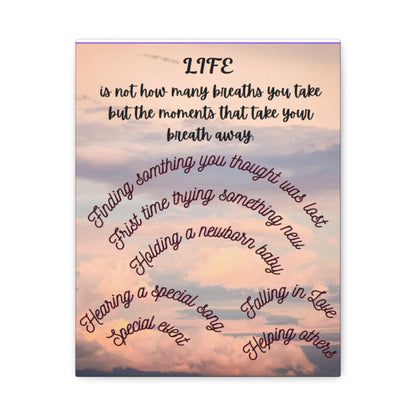 Inspirational Canvas Art - Life Moments