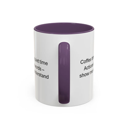 Quiet Time Coffee Mug | Inspirational 11oz & 15oz Cups | Perfect for Coffee Lovers & Gift for Friends