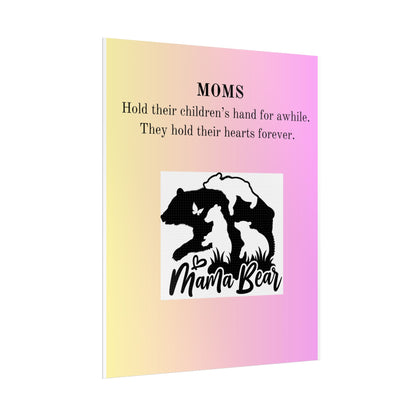 Mama Bear Inspirational Rolled Poster - Perfect Gift for Moms