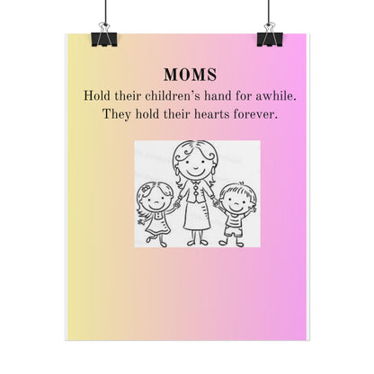 Heartwarming Mom Rolled Poster - Perfect Gift for Mother's Day and Family Celebrations