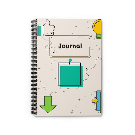 Colorful Spiral Notebook - Journal for Creativity, Writing, Note Taking, School