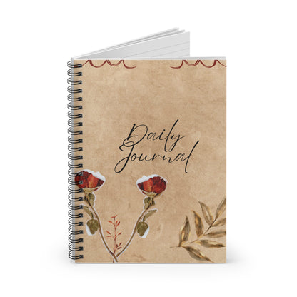 Floral Daily Journal Notebook | Bullet Journal, Writing Diary, Gift for