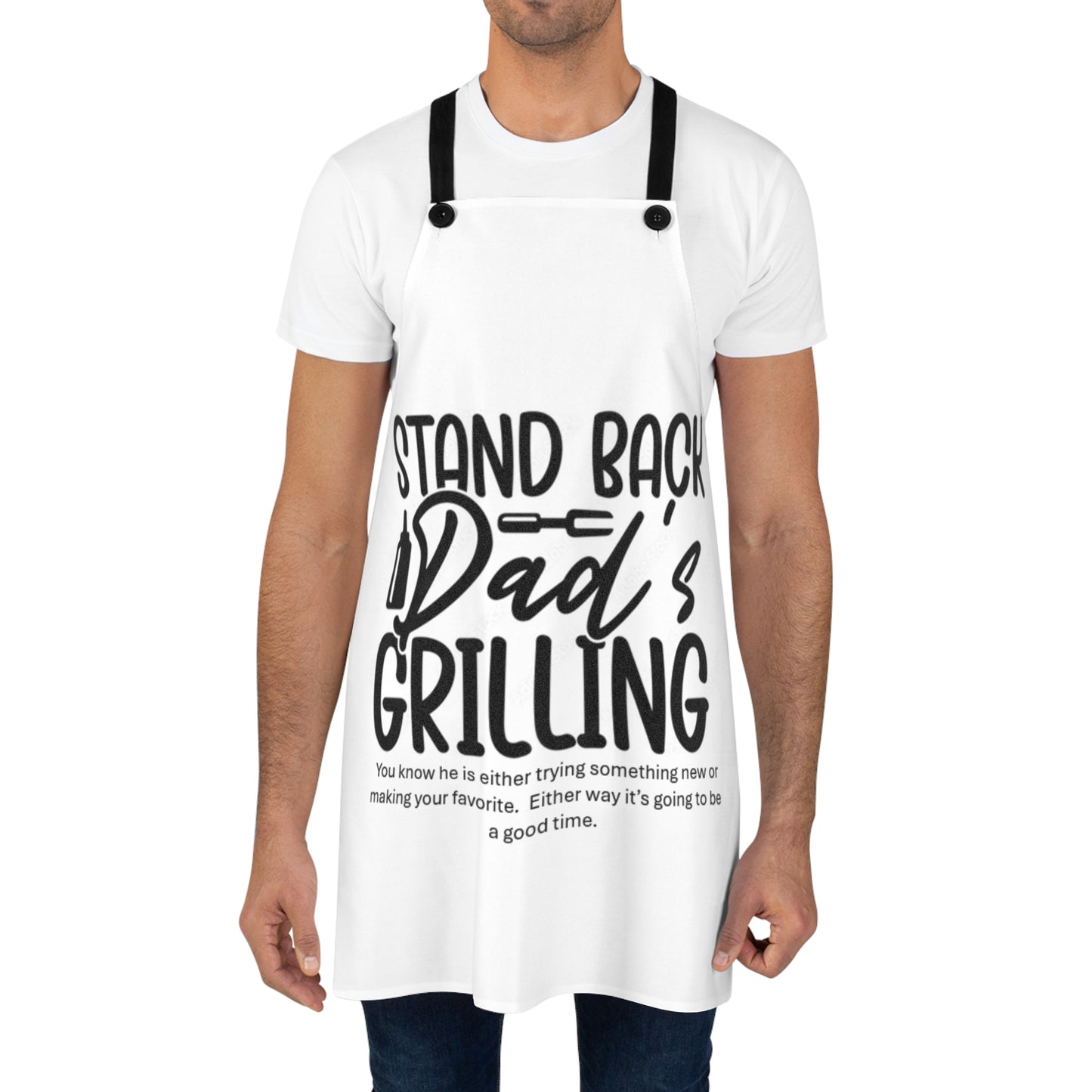 Dad's Grilling Apron, Funny Gift for Dad, BBQ Apron, Cooking Gift, Father's Day, Kitchen Accessory