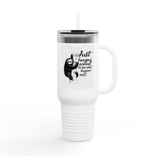 Just Hanging Around Insulated Travel Mug | 40oz | Funny Gift for Coffee Lovers | Stainless Steel Tumbler for Home & Office | Ideal for [...]