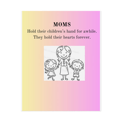 Heartwarming Mom Rolled Poster - Perfect Gift for Mother's Day and Family Celebrations
