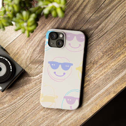 Playful Smile Slim Phone Cases | Cute Phone Cover, Summer Vibes, Gift for Friends, Trendy Accessory, Fun Design