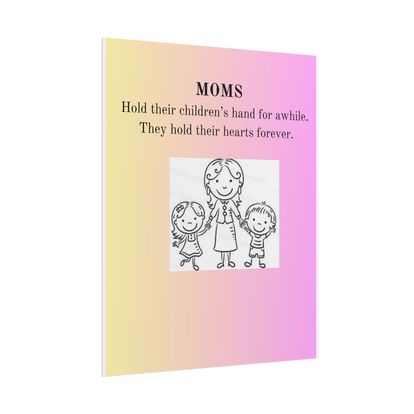 Heartwarming Mom Rolled Poster - Perfect Gift for Mother's Day and Family Celebrations
