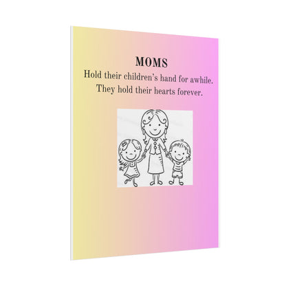 Heartwarming Mom Rolled Poster - Perfect Gift for Mother's Day and Family Celebrations