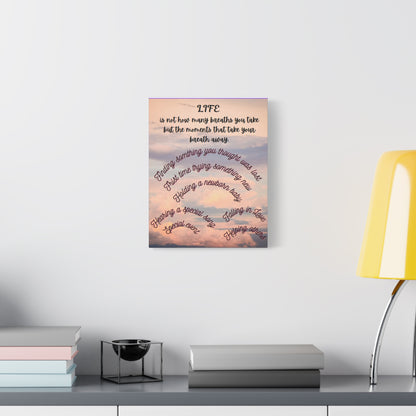 Inspirational Canvas Art - Life Moments