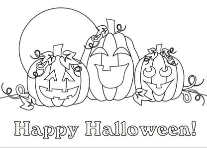 Halloween Coloring Book  - This is a digital product