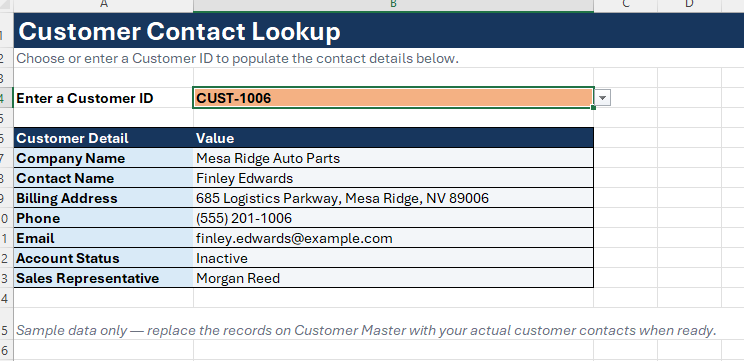 Excel Lookup Template Ebook - Stop the manually repeating steps