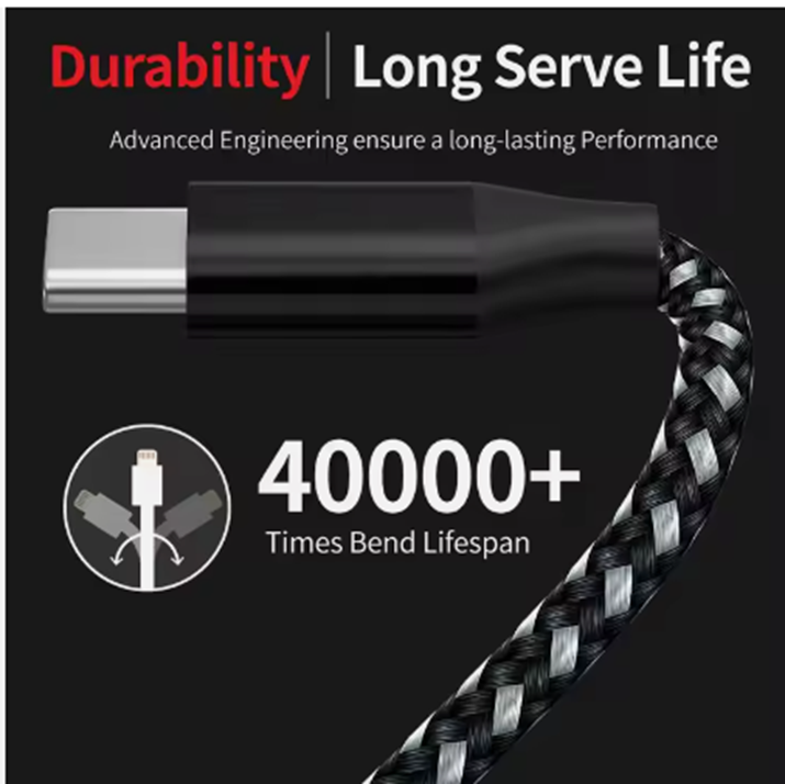 2024 Nylon Braided 3A Fast Charging Cable Usb Cable Type-c To Type A