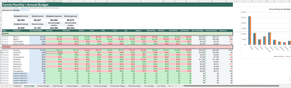 10-in-1 Excel Budget Planner Bundle | Monthly + Annual, With Printable templates included