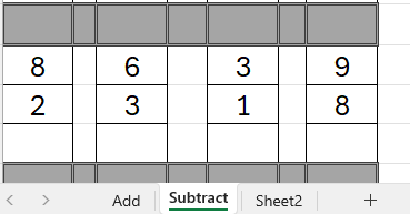 Addition and subtraction practice sheets - print out or use as a digital product