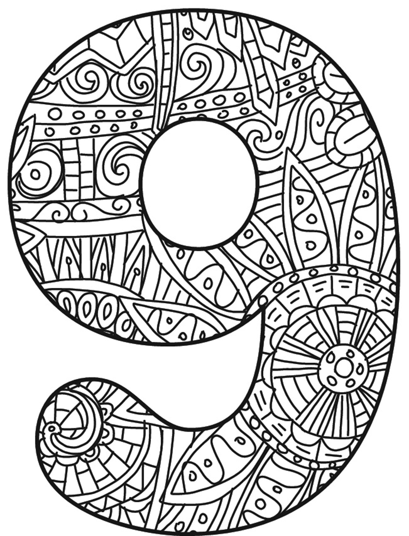 Coloring Book 1-9 - This is a digital product