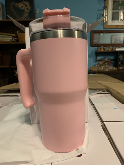 20 oz Tumbler with Handle and straw