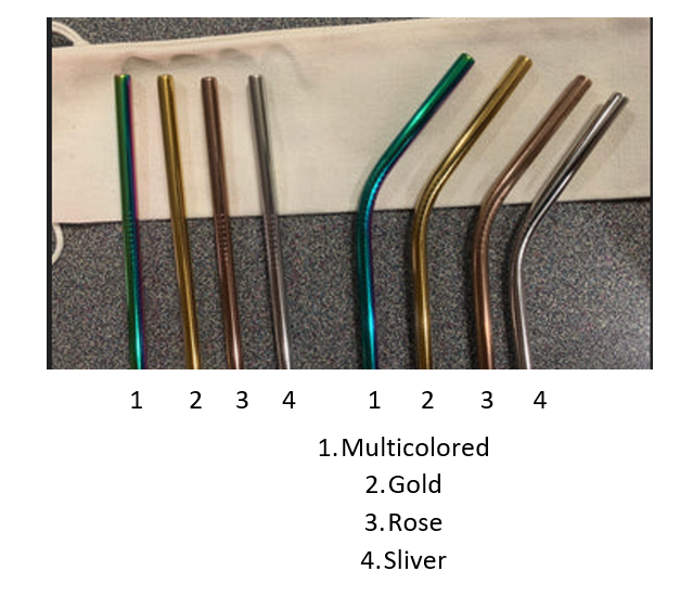 Reusable Stainless Steel 8.5" Drinking Straw 6 mm width