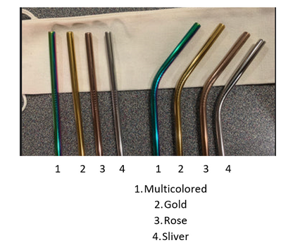 Reusable Stainless Steel 8.5" Drinking Straw 6 mm width